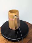 Wooden Beer Stein With Copper Details