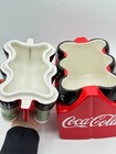 Coca-cola Cookie Jar 6 Pack Bottles Gibson Housewares 2001 Ceramic Red Black