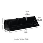 Titan Attachments 84  Skid Steer Dirt Bucket  3 16  Thick Structural Steel