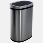 Automatic Metal Trash Can 13 Gallon  Stainless Steel Smart Waste Bin For Kitchen