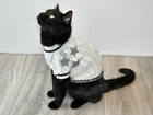 Hand Knitted Cat Sweater  folklore   Taylor Swift Inspired Cat Cable Cardigan