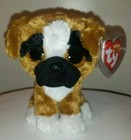 Ty Beanie Boos - Brutus The Boxer Dog 6  New Mwmts Plush Stuffed Animal Toy