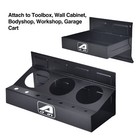 4pcs Magnetic Toolbox Accessory 2 Tray Caddy Paper Towel screwdriver Holder Set 
