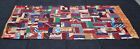 Vintage Silk Polyester Neck Tie Crazy Quilt 75  X 44   Hand Made