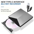 Burner Usb External Ultra Slim Bd Dvd Cd Rw Disc Writer Movie Player    