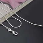 Men women s 925 Sterling Silver Tarnish-free Italian Snake Chain Necklace 16-24 