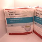 Lot 2 Cardinal Health Wings Baby Diapers Size 5 Super Absorbent Core 22 Ct Each