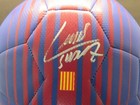 Luis Suarez Signed Fc Barcelona Nike Soccer Ball Beckett Witnessed Coa Auto 1a