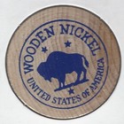 Jamie Franklin Nichols For Recorder Of Deeds  Token coin  Buffalo Wooden Nickel