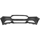 Black Front Bumper Cover Fascia For 2013-2016 Fusion No Park Assist Sensor Holes