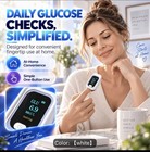 White Blood Glucose Meter Quick Readings Diabetes Tester