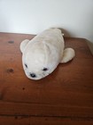 Vintage Sea World White Baby Seal Stuffed Animal Plush Toy 20     Soft Stuffed