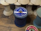 Vintage - Lot Of 34 Wood Thread Spools  27 Same   7 Unique