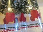 Vintage Red Apple Drinking Water Glasses Set Of 4