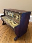 Antique A Schoenhut Upright Toy Piano Cherub Lithograph Philadelphia Pa