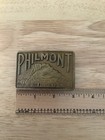 Vintage Philmont Ranch Boy Scout Bsa Brass Belt Buckle Cimarron Nm Tooth Of Time