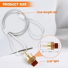 2 Pack Of 3 8  Npt Air Tank Drain Valve With 60  Cable  For Air 2pcs-3 8 npt