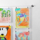 Art Display For Kids Artwork - 10ft Alloy Steel Wire With 48 Clips   Willow     