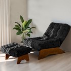 Maxyoyo Accent Chair With Ottoman adjustable Backrest Lounge Chair With Footrest