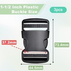 3pcs 1-1 2  Plastic Buckles For Strap Replacement  Quick Side Release Buckles Ou