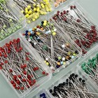 Sewing Pins 100pcs Glass Head 38mm Dressmaking Quilting Pearl Head Pins Box