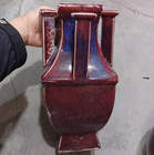 Nice Chinese Antique Collectable Art Hand Red Glaze Porcelain Vase