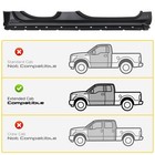 Rocker Panel Fit For 2014-2018 Chevy Gmc Pickup Silverado Sierra Extended Cab