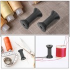  15pcs Wooden Thread Spools For Crafts Empty Bobbins For Sewing Ribbon And Yarn