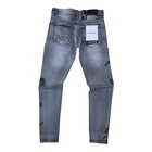 P614 - Victory Baroque Style Slim-fit Stretch Jeans
