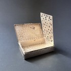 Vinaigrette Scent Box Vintage Rod Sterling Silver Mid-20th Century Jewelry