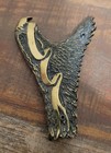 Vintage Brass Fire Helmet Patch Holder