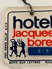 Rare Vintage 1976 77 Jacques Borel Paris France Hotel Room Key Fob