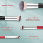 Makeup Brushes Dual-ended Foundation Brush -  2-in-1 Concealer Brush Face Eyebro