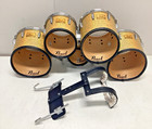 Pearl Marching Band Tenors Quint Tom Drums With Harness 8 10 12 13 14