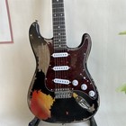 Custom Vintage Electric Guitar Sss Pickups Rosewood Fretboard Chrome Parts