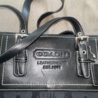 Beautiful Authentic Coach Signature Handbag Serial  m0732 F10659 Euc  See Pics 