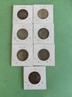 L  k Chile Bolivia Per   7 Coins Lot 2 Reales 1780-81-86-87-99-06