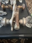 These Antique Glass And Brass Crystal Door Knob Sets From The Early 1900s