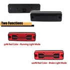2x Smoke Red Led Taillight Brake Lights For Honda Pioneer 520 700 1000 2014-2024