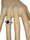 Ruby Ring 14k Gold Halo Diamond Natural Heirloom Made In The Usa 20yr On Ebay