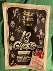 Thirteen Ghosts Original 1960 One Sheet - Very Good Condition