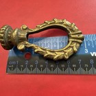 Large 3    Heavy Fancy Brass Hanging Lamp Threaded Loop  Finial 1 2   tapped