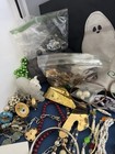 Antique Vintage Junk Drawer Jewelry Estate Sale Find Lot Q-3