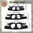 Black Bearded Dragon Leash And Harness Set 3 Pack Adjustable Soft Leather Bearde