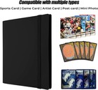 540 Cards Pocket Binder With Strap 9 Pocket Storage Trading Cards Album Folder