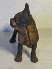Vintage Or Antique Cast Iron Boston Terrier French Bulldog Doorstop 10  Tall