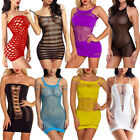 Adult New Fishnet Body Stocking Dress Women Sexy Lingerie Babydoll Sleepwear Us