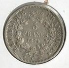 Coin France 5 Francs 1874 K Km820 2  Silver