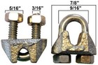 Cable Clamps U-bolts Galvanized Clamps Steel Aircraft Cable Wire Clips U Bolts