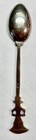 Vintage Egyptian Lotus Blossom 900 Silver Souvenir Demitasse Spoon  4 5 